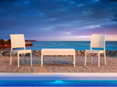 FL Resin Rattan Outdoor Florida Chair & Tequila Coffee Table Package