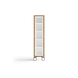 OL Rover Portable Glass Whiteboard with Storage Compartments