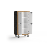 OL Rover 4 Door Mobile Locker with Acoustic Pinnable Board