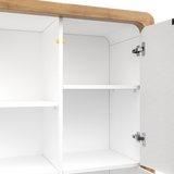 OL Rover 4 Door Mobile Locker with Acoustic Pinnable Board