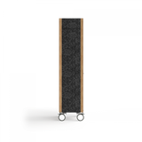 OL Rover 2 Door Mobile Half Locker-Half Bookcase with Pinnable Board