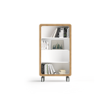 OL Rover 4 Tier Bookshelf with Acoustic Pinnable Board