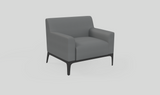 OL Cedar PU Leather Upholstered Single Seater Breakout Lounge