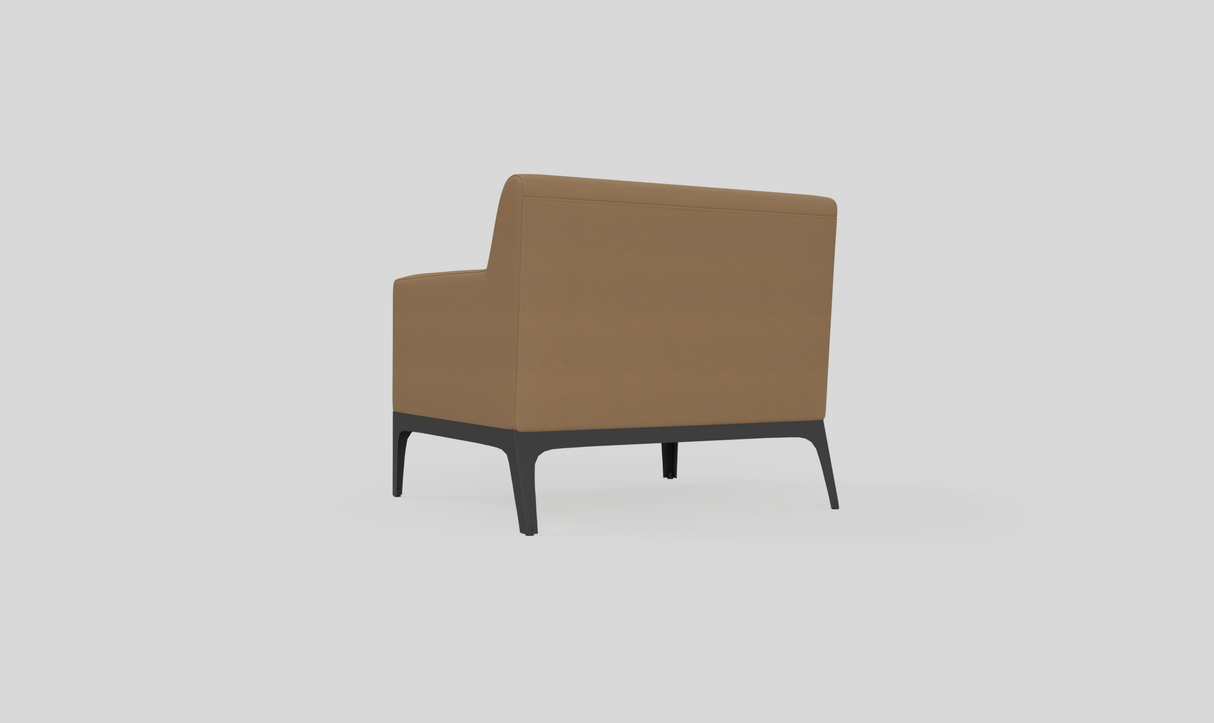 OL Cedar PU Leather Upholstered Single Seater Breakout Lounge
