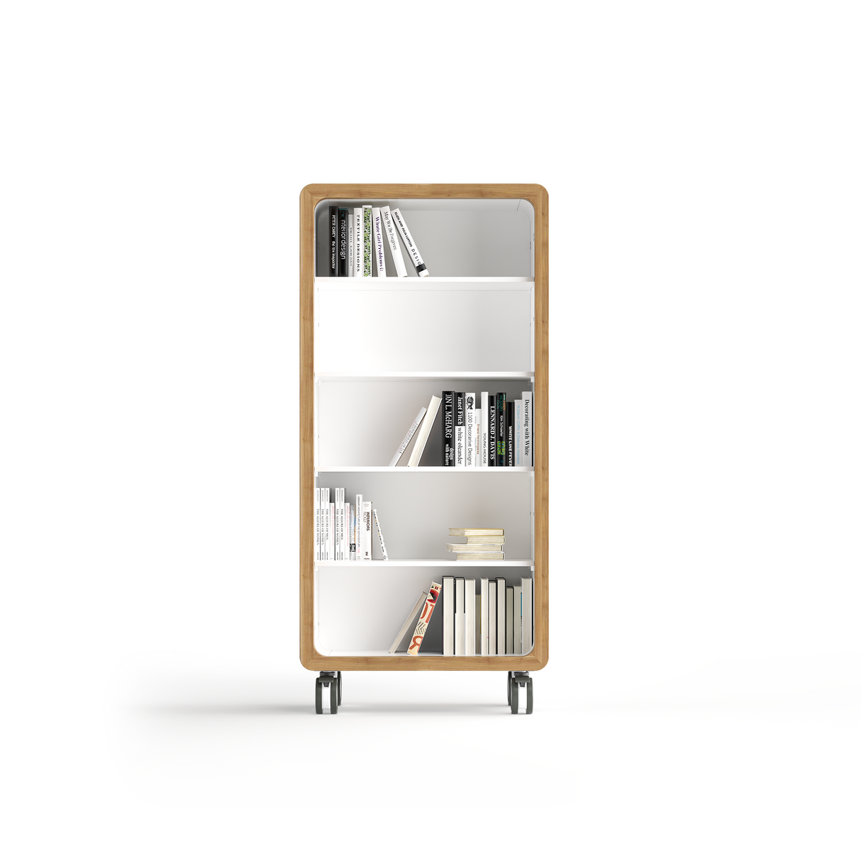 OL Rover 5 Tier Bookshelf with Acoustic Pinnable Board