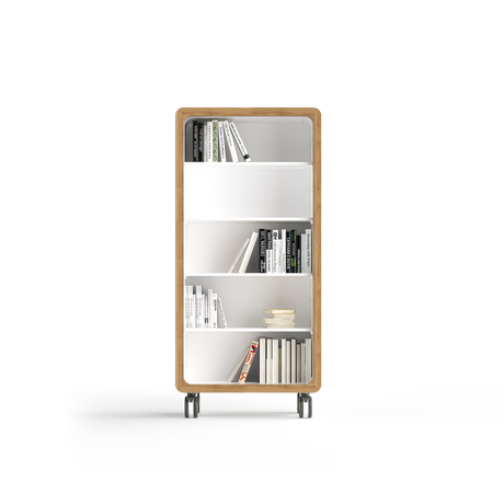 OL Rover 5 Tier Bookshelf with Acoustic Pinnable Board