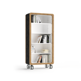 OL Rover 5 Tier Bookshelf with Acoustic Pinnable Board