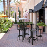 FL Tom Hospitality Outdoor Stackable Bar Stool