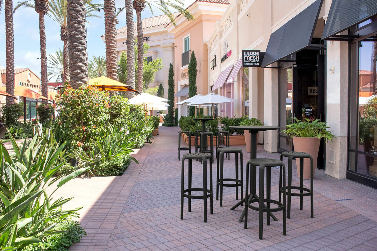 FL Tom Hospitality Outdoor Stackable Bar Stool