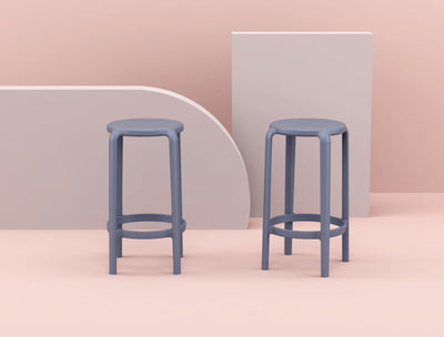 FL Tom Hospitality Outdoor Stackable Kitchen Stool