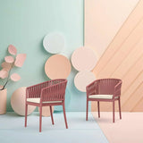 FL Siesta Portofino Hospitality Outdoor Stackable Armchair