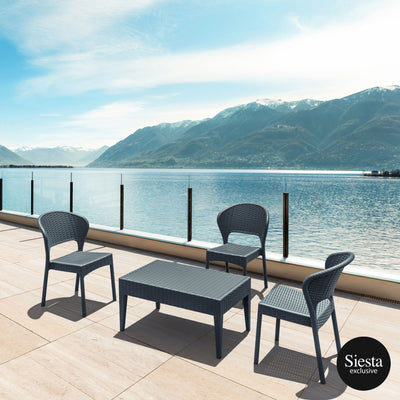 FL 4 Piece Resin Rattan Outdoor Setting with Daytona Chair