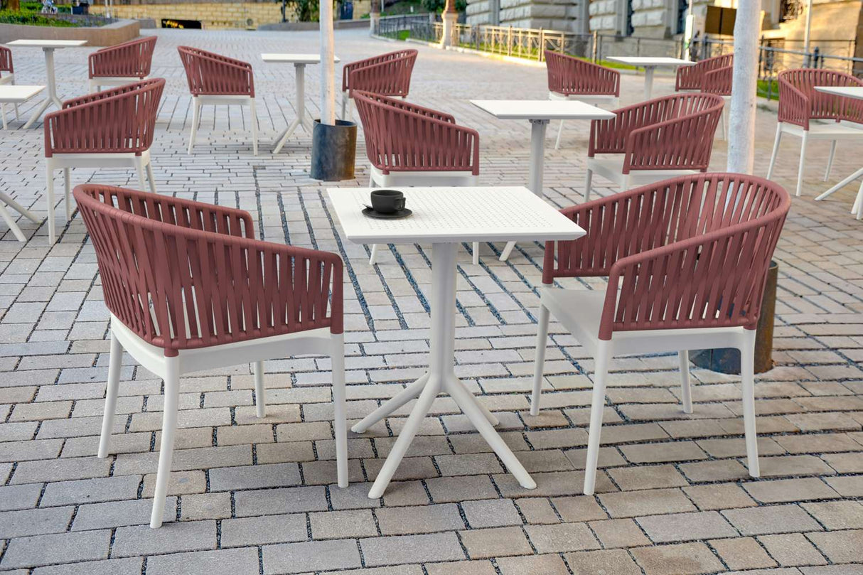 FL Siesta Portofino Hospitality Outdoor Stackable Armchair