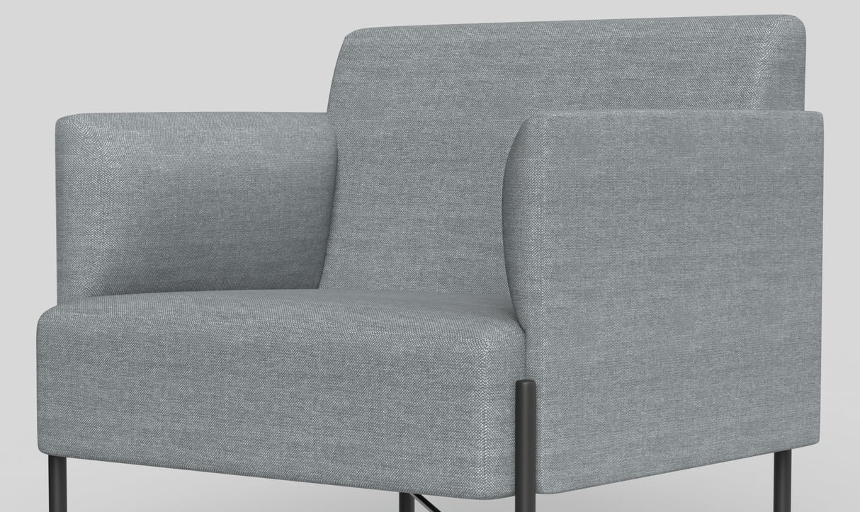 OL Avalon Fabric Upholstered Reception Area Armchair