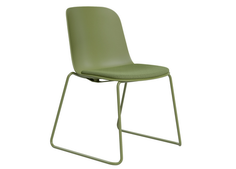 DD Juno Plastic Shell Sled Base Breakout Chair