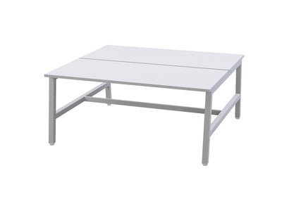 OL Axis Trestle 2 User Bench – White Top with White Frame