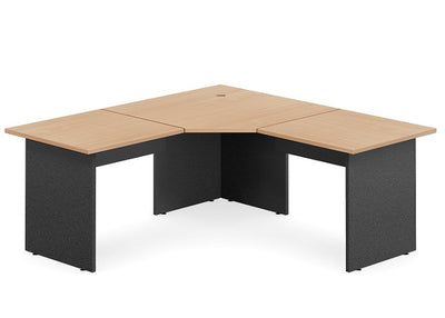 DD Accent 3 Piece Splay Corner Workstation