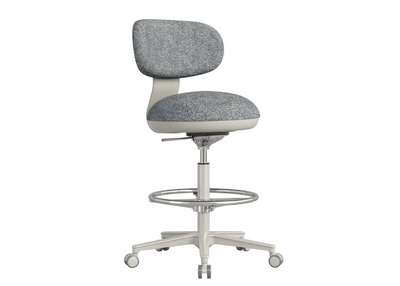 DD Bubble Fabric Upholstered Drafting Chair