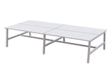 OL Axis Trestle 4 User Bench – White Top with White Frame