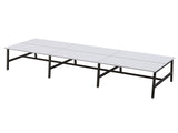 OL Axis Trestle 6 User Bench – White Top with Black Frame