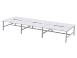 OL Axis Trestle 6 User Bench – White Top with White Frame