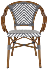 EZ Amalfi Synthetic Wicker Aluminium Frame Outdoor Armchair