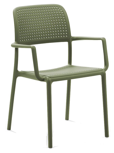 EZ Bora Hospitality Outdoor Stackable Dining Armchair