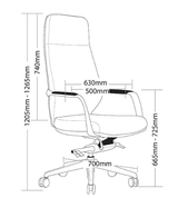 ST Acura High Back Fabric Upholstered Executive Chair