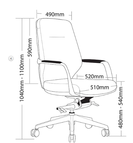 ST Acura Low Back Fabric Upholstered Executive Chair