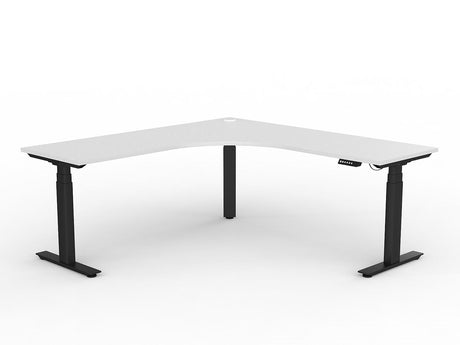 OL Agile Electric Height Adjustable Triple Motor 90° Corner Workstation