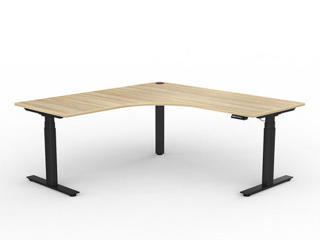 OL Agile Electric Height Adjustable Triple Motor 90° Corner Workstation