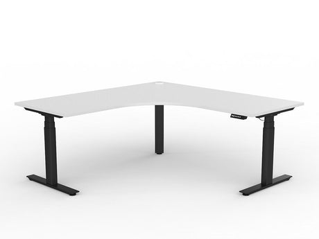 OL Agile Electric Height Adjustable Triple Motor 90° Corner Workstation