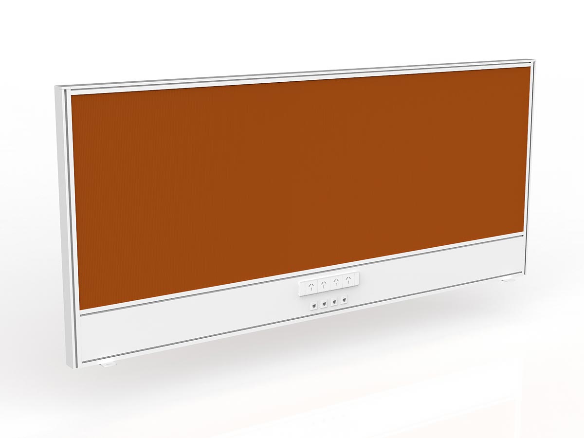 OL Studio Screen with Ducting for Agile Shared Desk – Breath Fabric wi