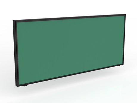 Ol Anvil Desk 4-User Double Sided Workspace with Breathe Fabric Screen & Black Frame