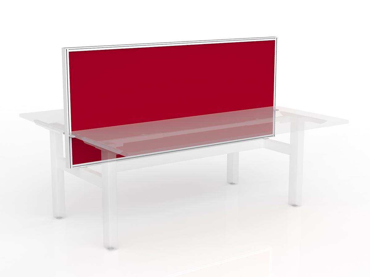 OL Studio50 Screen for Agile Shared Desk with Black Frame