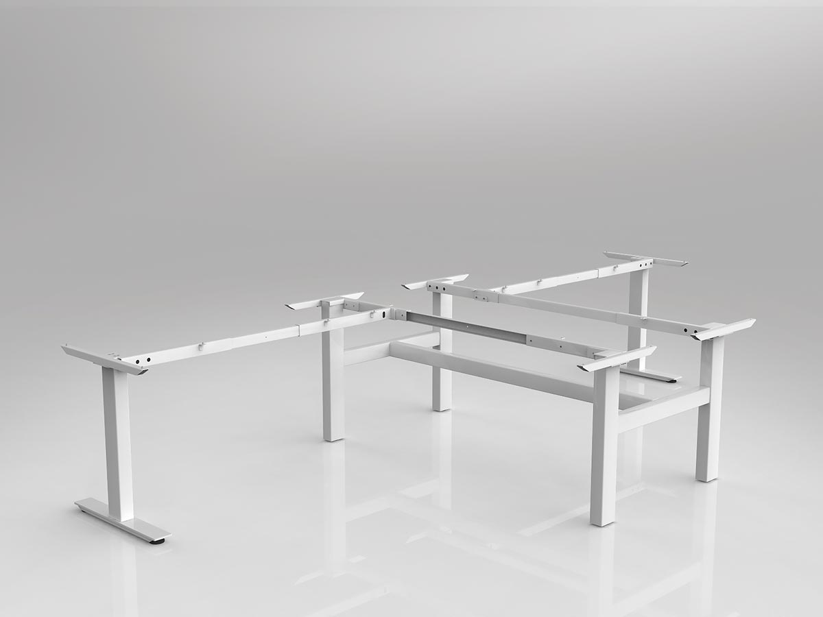 OL Agile 90° Shared Workstation Frame to Suit 2 Worktops