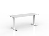 OL Agile Fixed Height Desk – White Top with White Frame