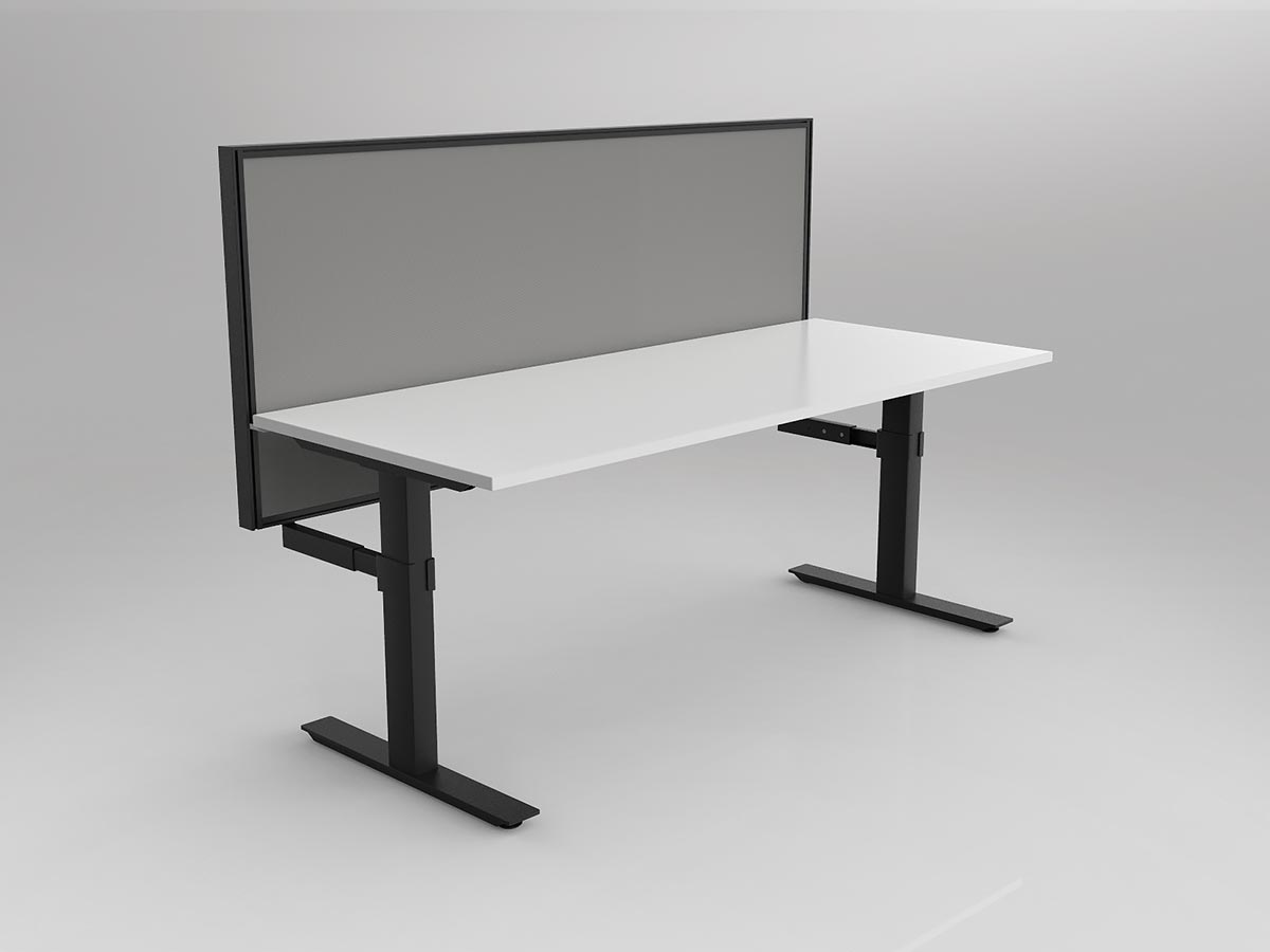 OL Agile 1 Person Workstation with 50mm Central Divider Screen