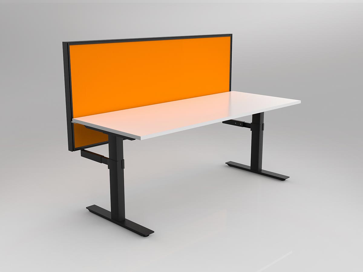 OL Agile 1 Person Workstation with 50mm Central Divider Screen