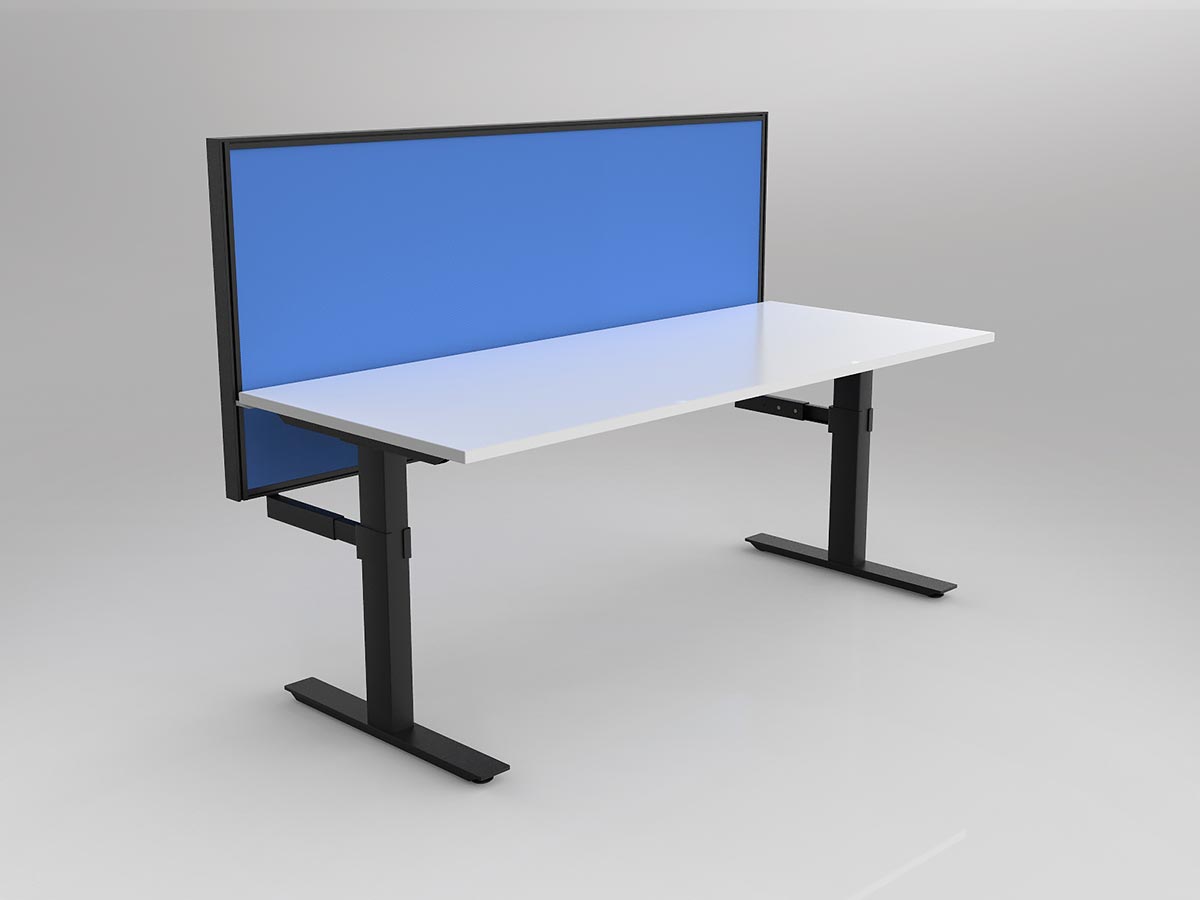 OL Agile 1 Person Workstation with 50mm Central Divider Screen