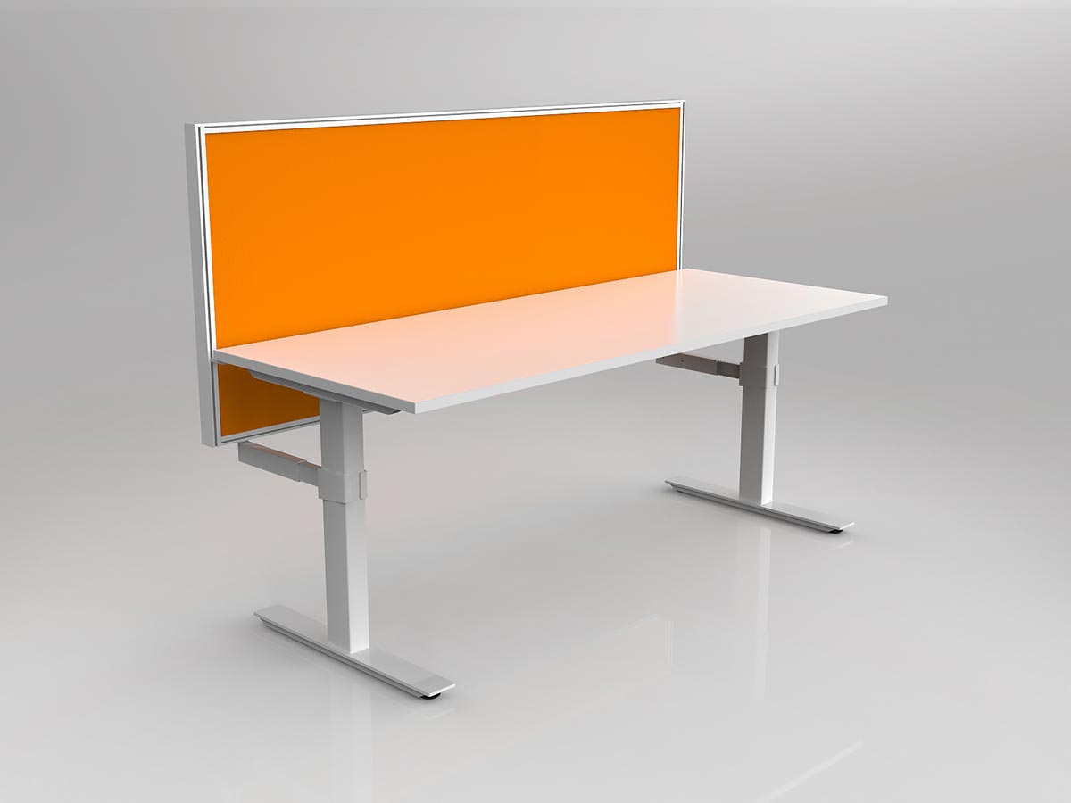 OL Agile 1 Person Workstation with 50mm Central Divider Screen