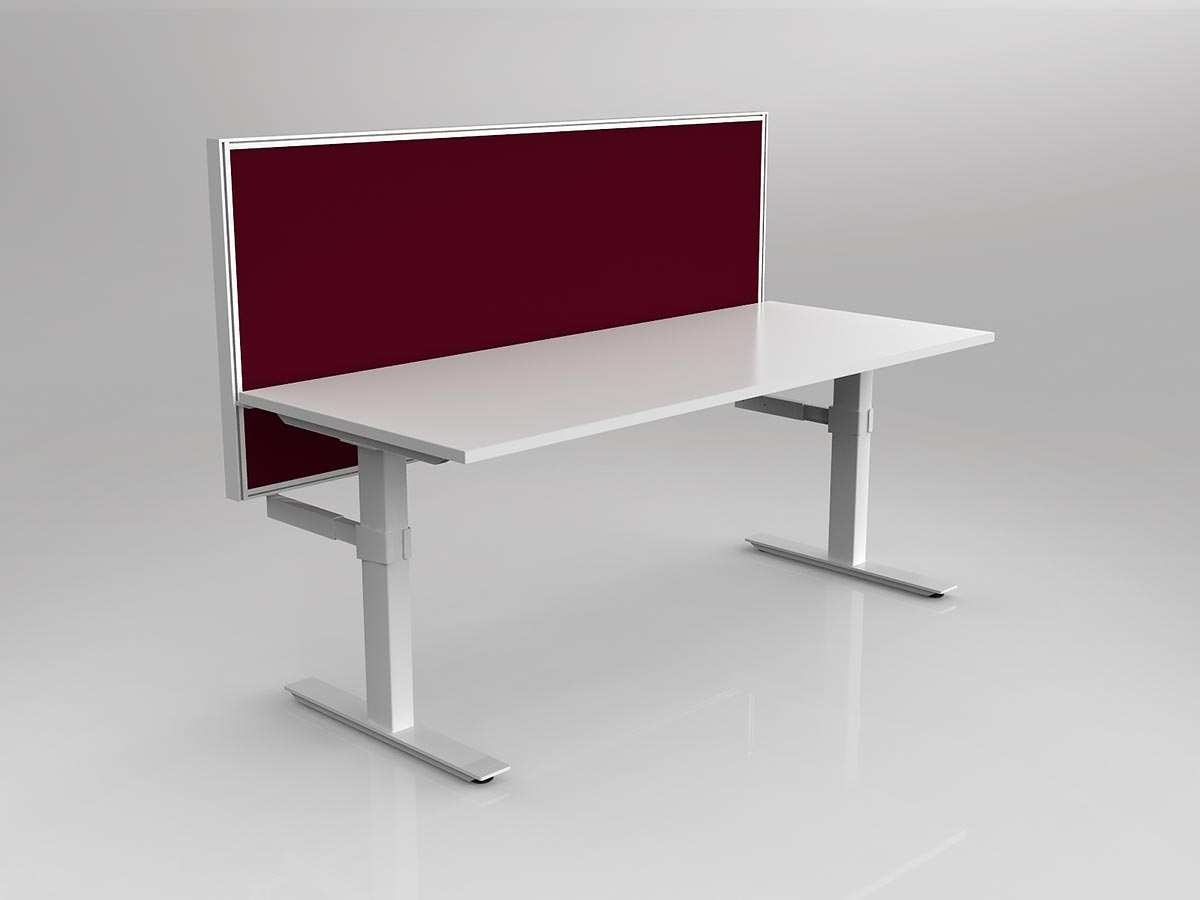 OL Agile 1 Person Workstation with 50mm Central Divider Screen