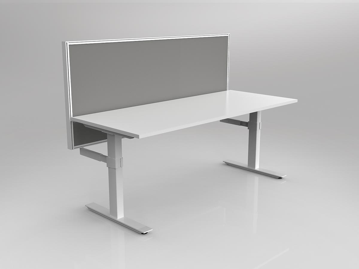 OL Agile 1 Person Workstation with 50mm Central Divider Screen