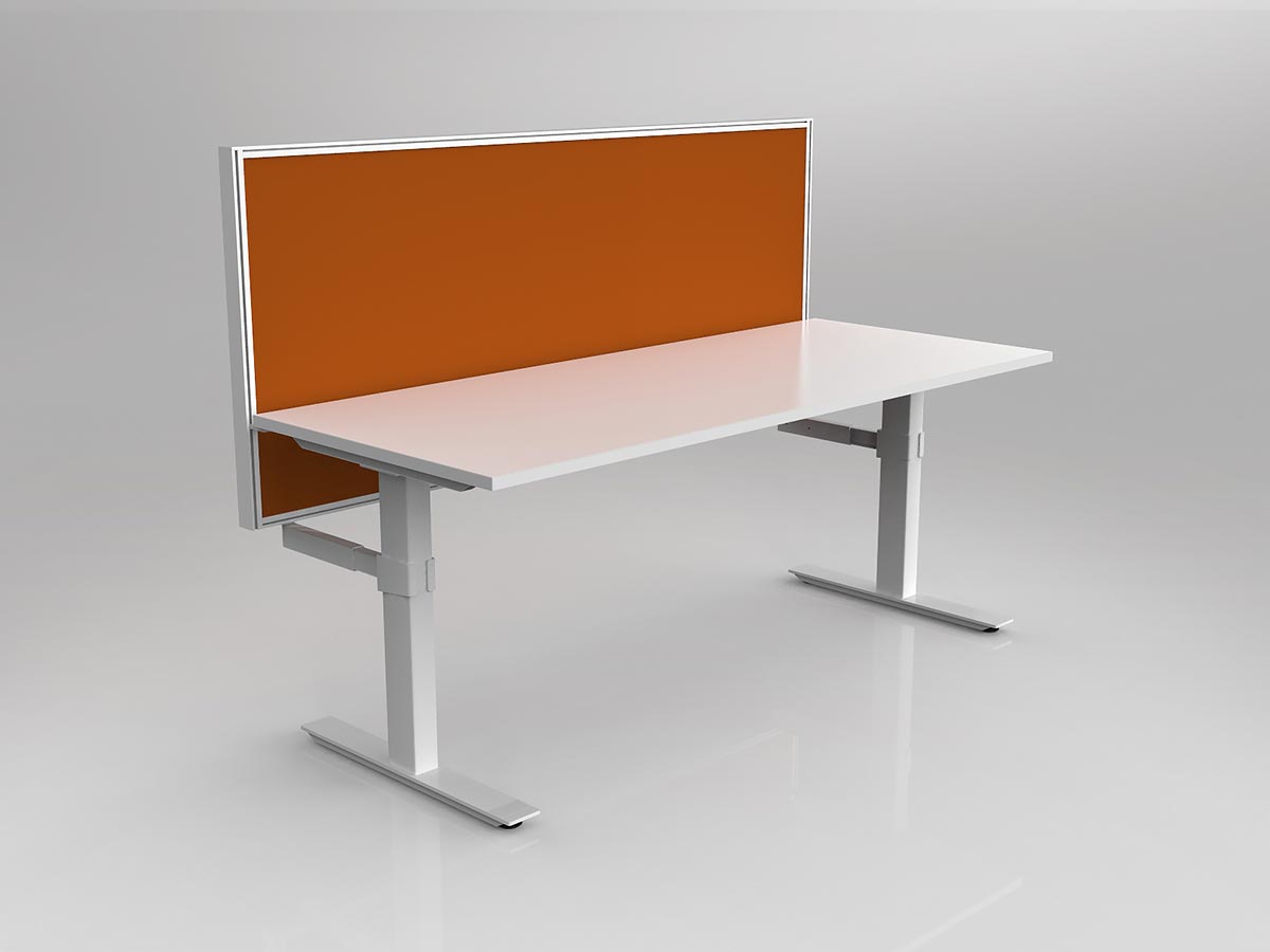 OL Agile 1 Person Workstation with 50mm Central Divider Screen