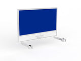 OL Studio Screen with Ducting for Agile Individual Desk – Breath Fabric with White Frame