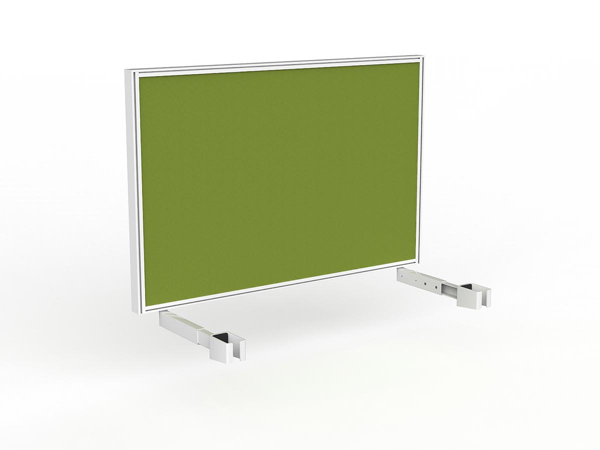 OL Studio Screen for Agile Individual Desk – Splice Fabric with White Frame