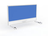 OL Studio Screen with Ducting for Agile Individual Desk – Breath Fabric with White Frame