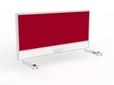 OL Studio Screen with Ducting for Agile Individual Desk – Breath Fabric with White Frame