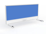 OL Studio Screen with Ducting for Agile Individual Desk – Breath Fabric with White Frame