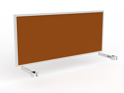 OL Studio Deskmount Screen for Agile Individual Desk – Splice Fabric White Frame